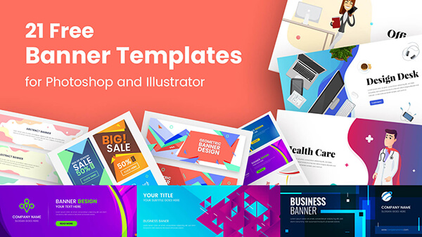 21 Free Banner Templates for Photoshop and Illustrator