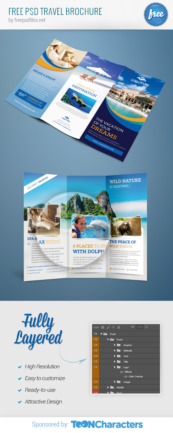 FREE PSD Travel Brochure
