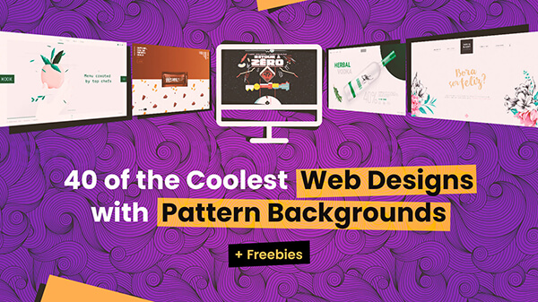 40 of the Coolest Web Designs with Pattern Backgrounds + Freebies
