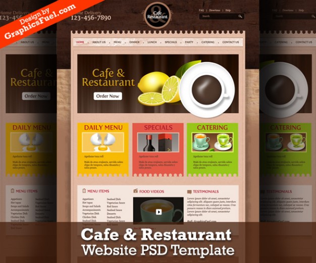 cafe-restaurant-website-psd-template