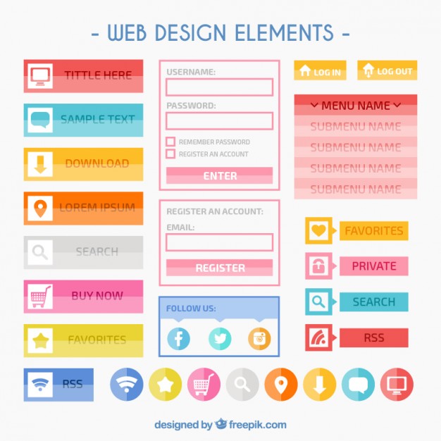 colorful-web-design-elements_