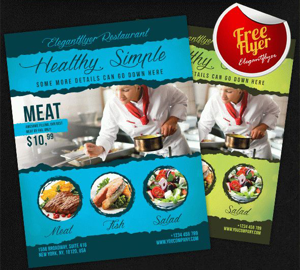 free flyer template restaurant