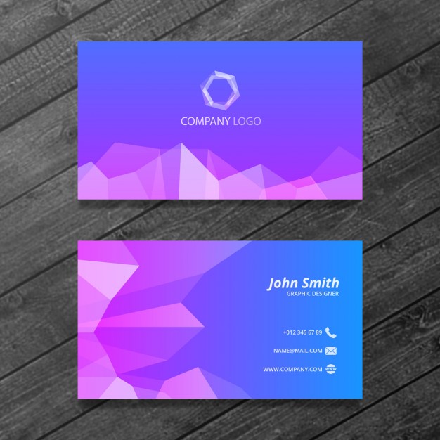 polygonal-business-card