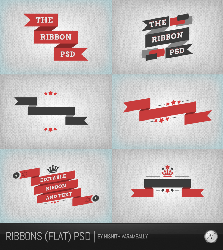 ribbons__flat__psd