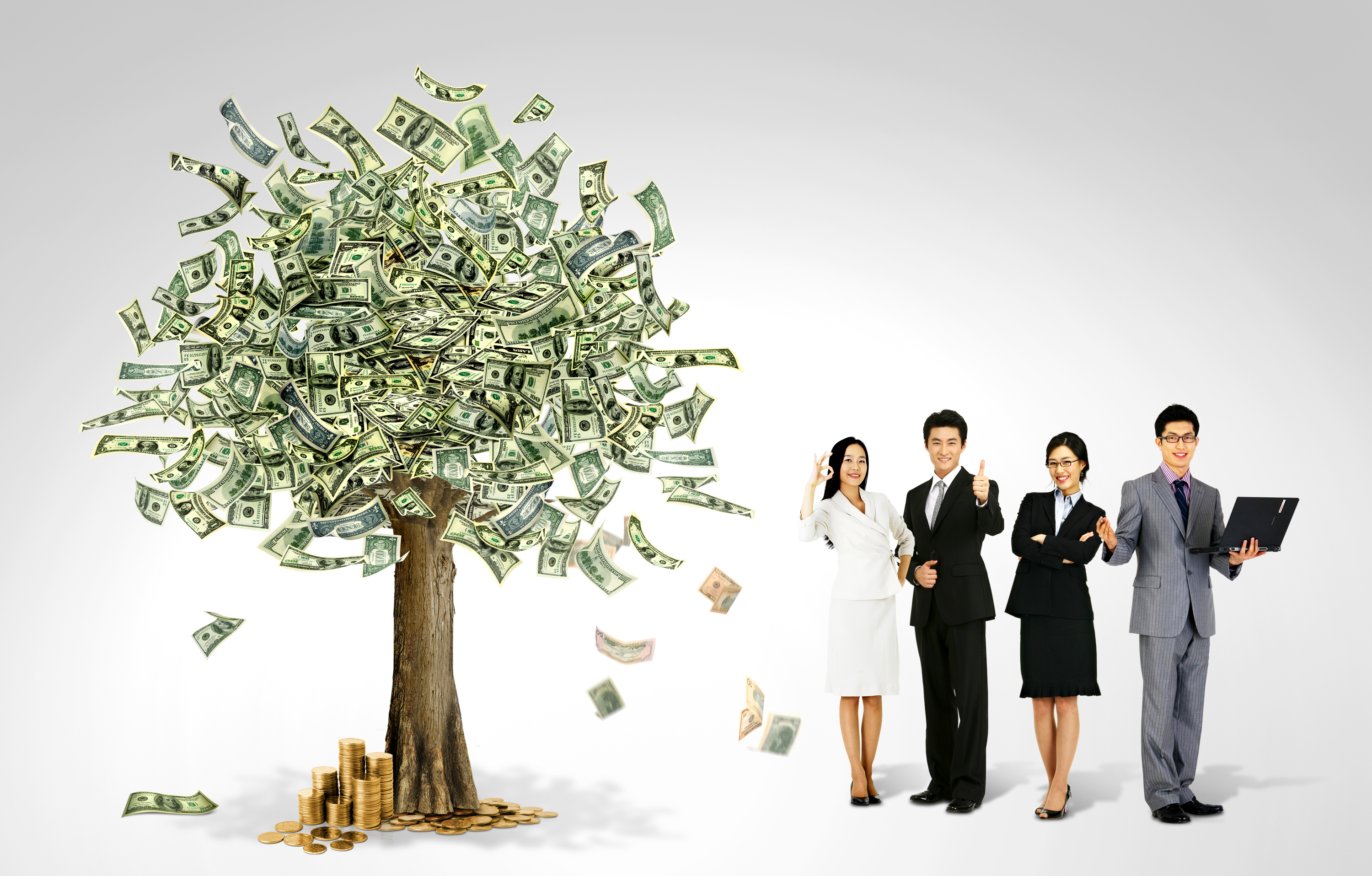 money tree business background