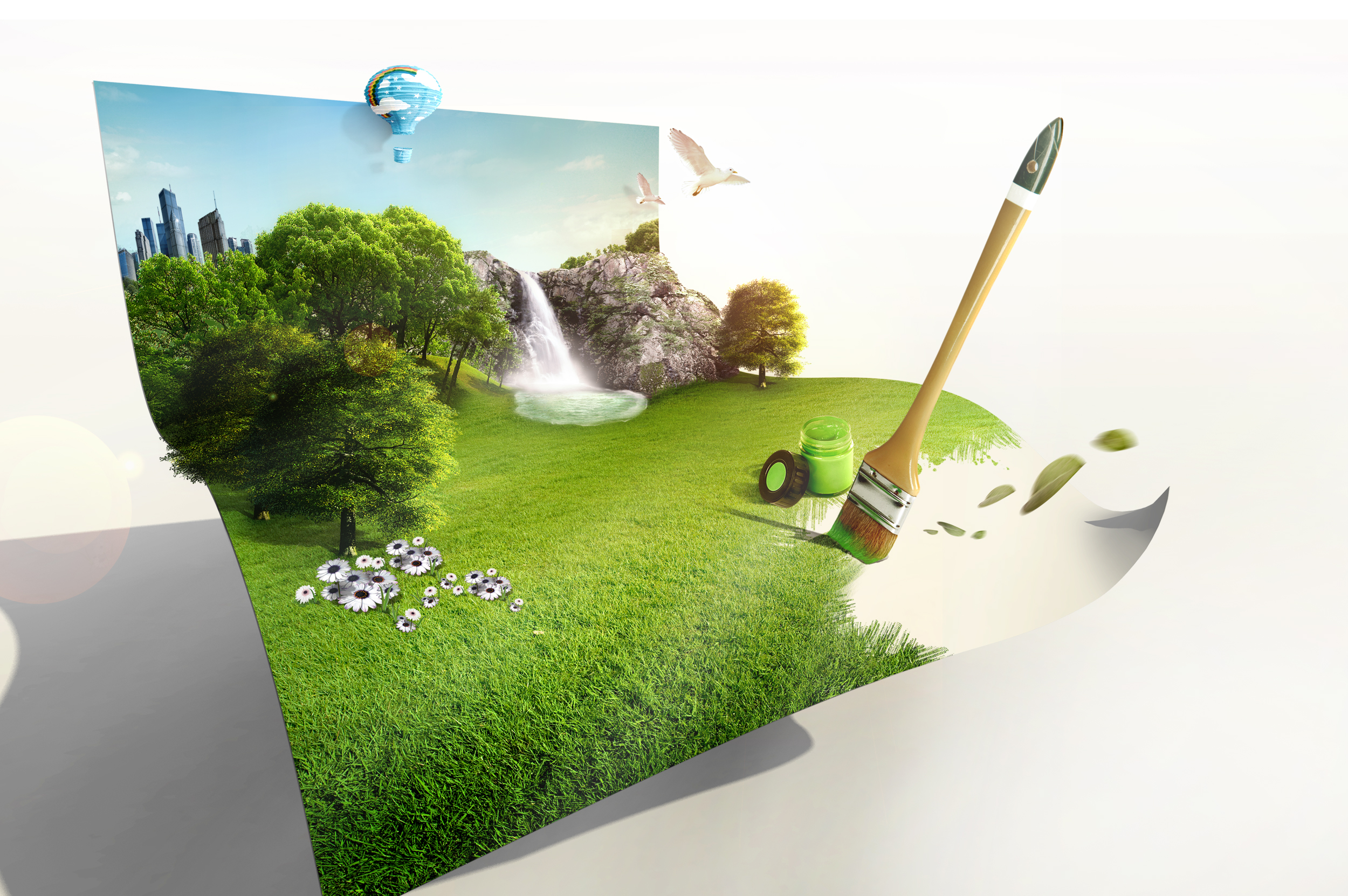 the_creative_green_living_picture_template_design_layered_2