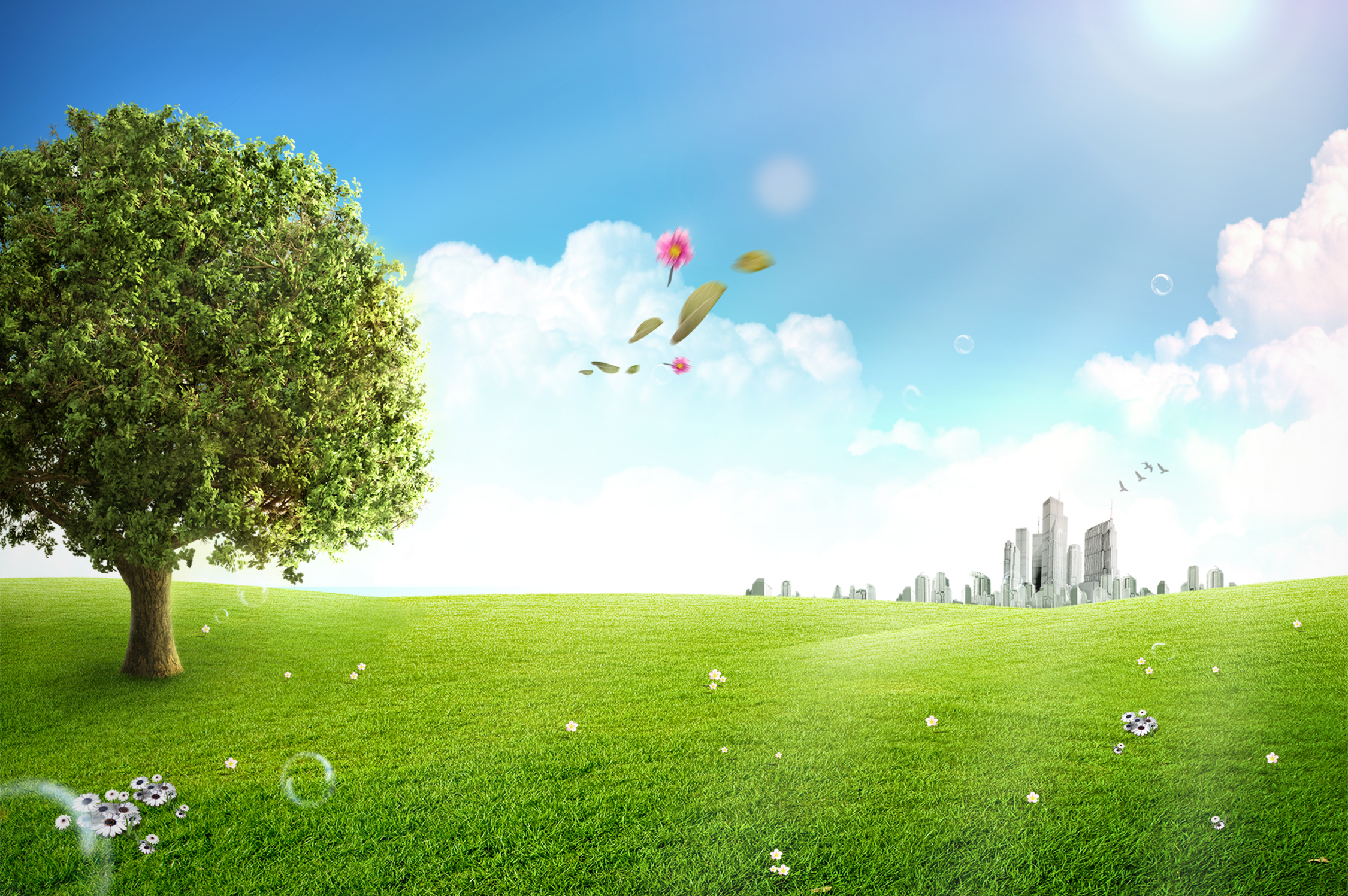 nature background outside city free psd background 2250x1497