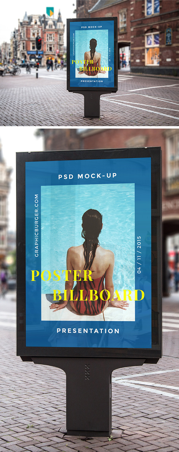 Download 22 Free Psd Advertising Mockup S Of Posters Billboards Etc