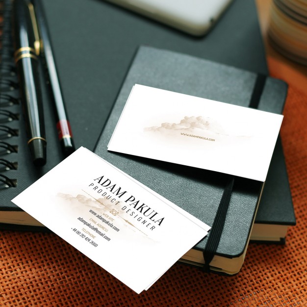 20+ Free Business Card Mockup PSD Templates For Graphic Designers