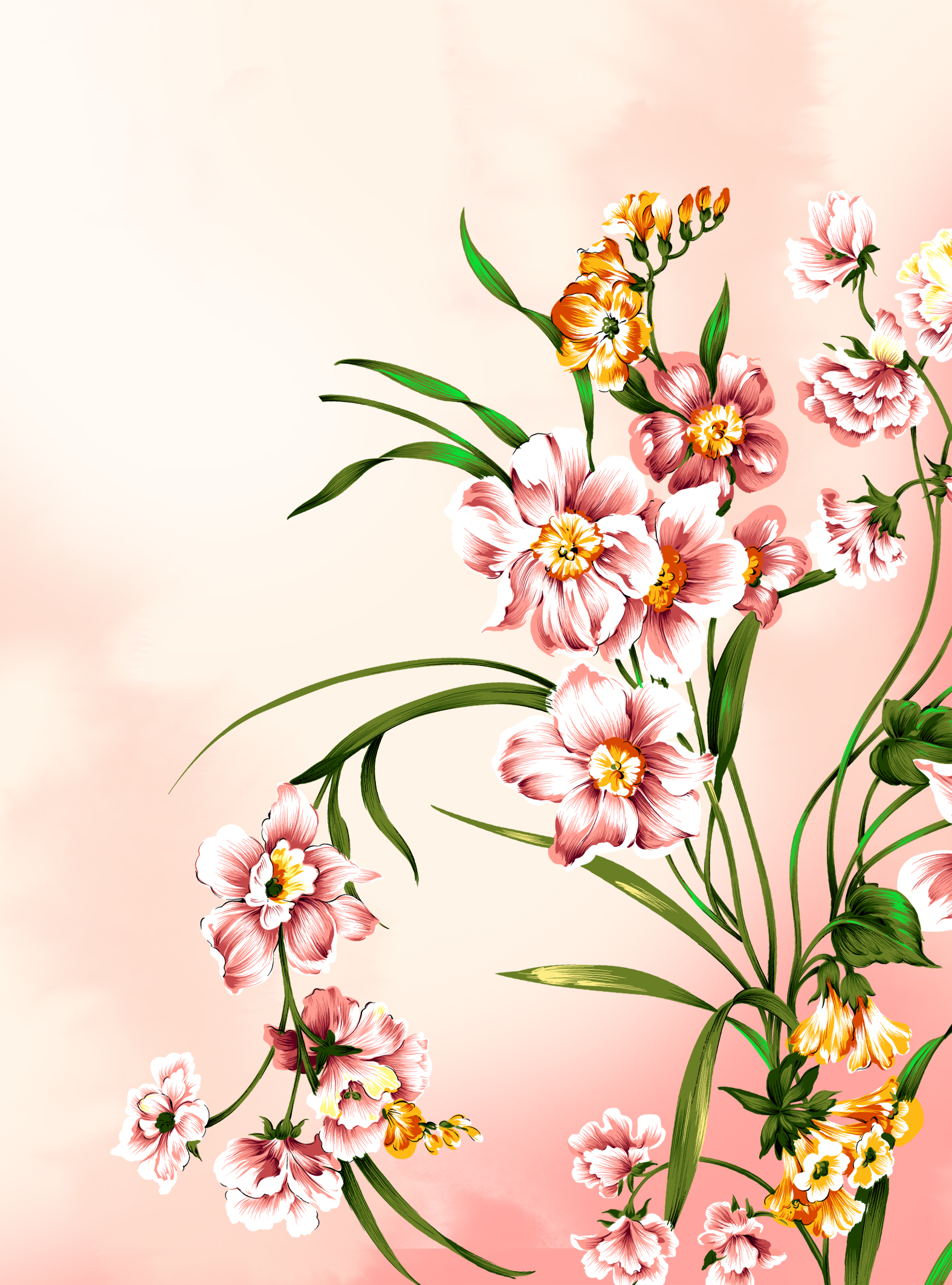 floral free psd background