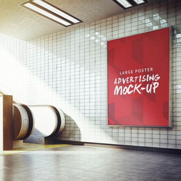 Download 22 Free PSD Advertising Mockup-s of Posters, Billboards, Etc. PSD Mockup Templates