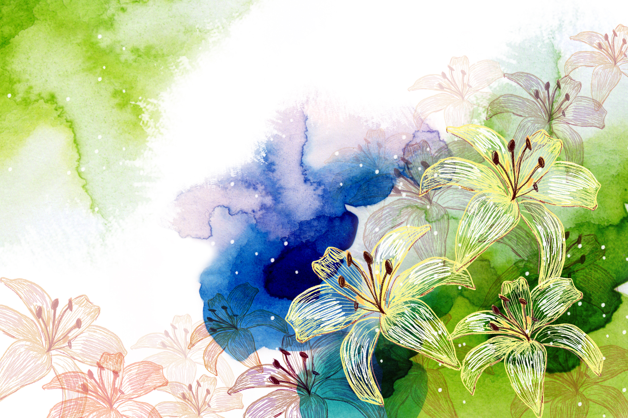 15 Free PSD Watercolor Backgrounds for Artistic Designs