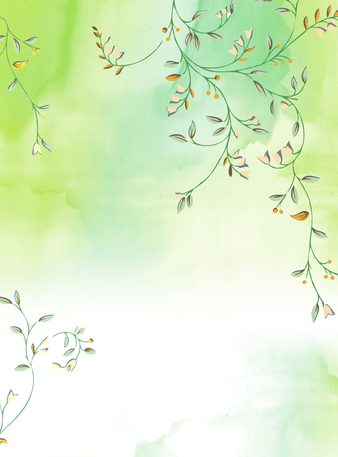 watercolor floral background