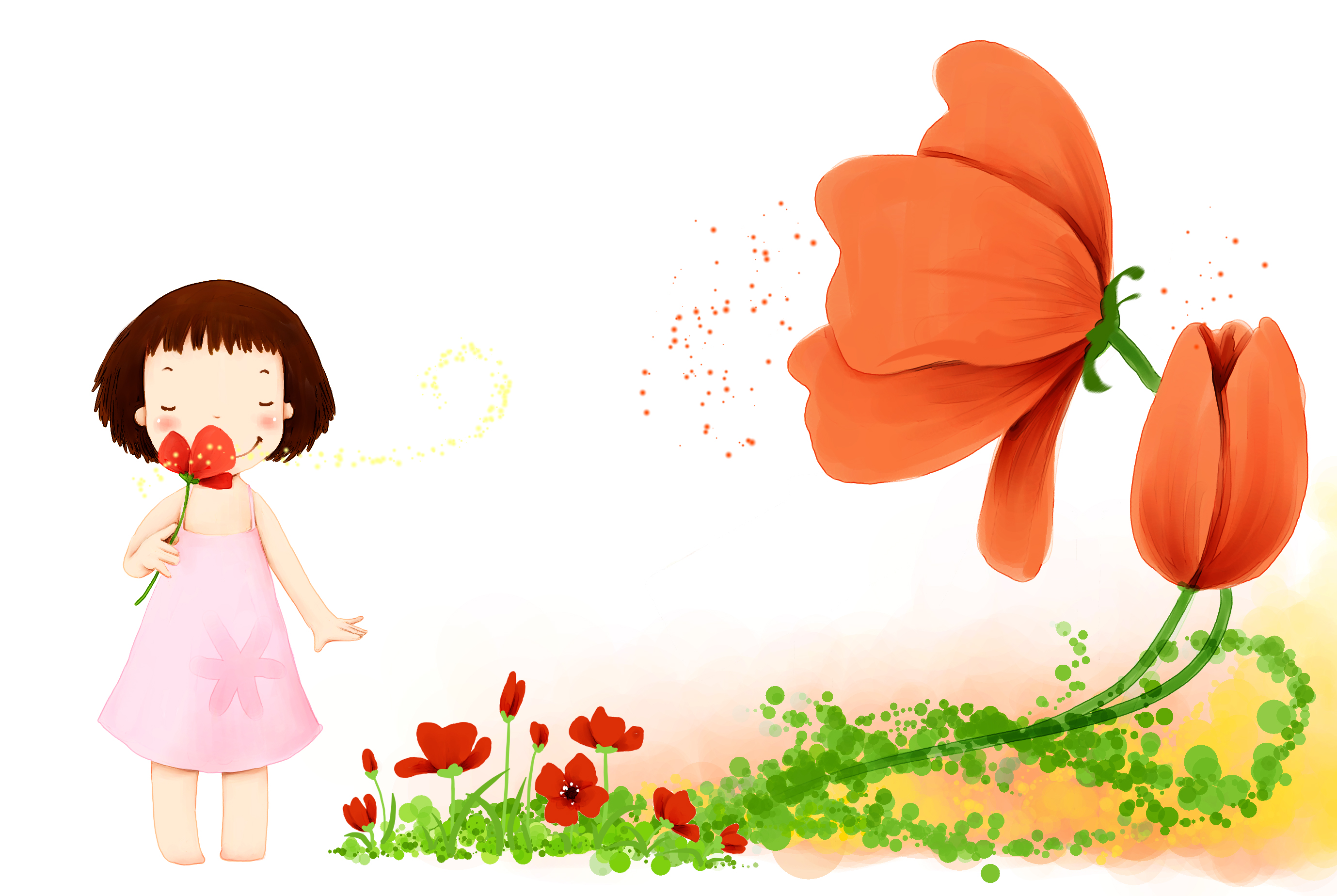 girl and poppy 2758x1848px