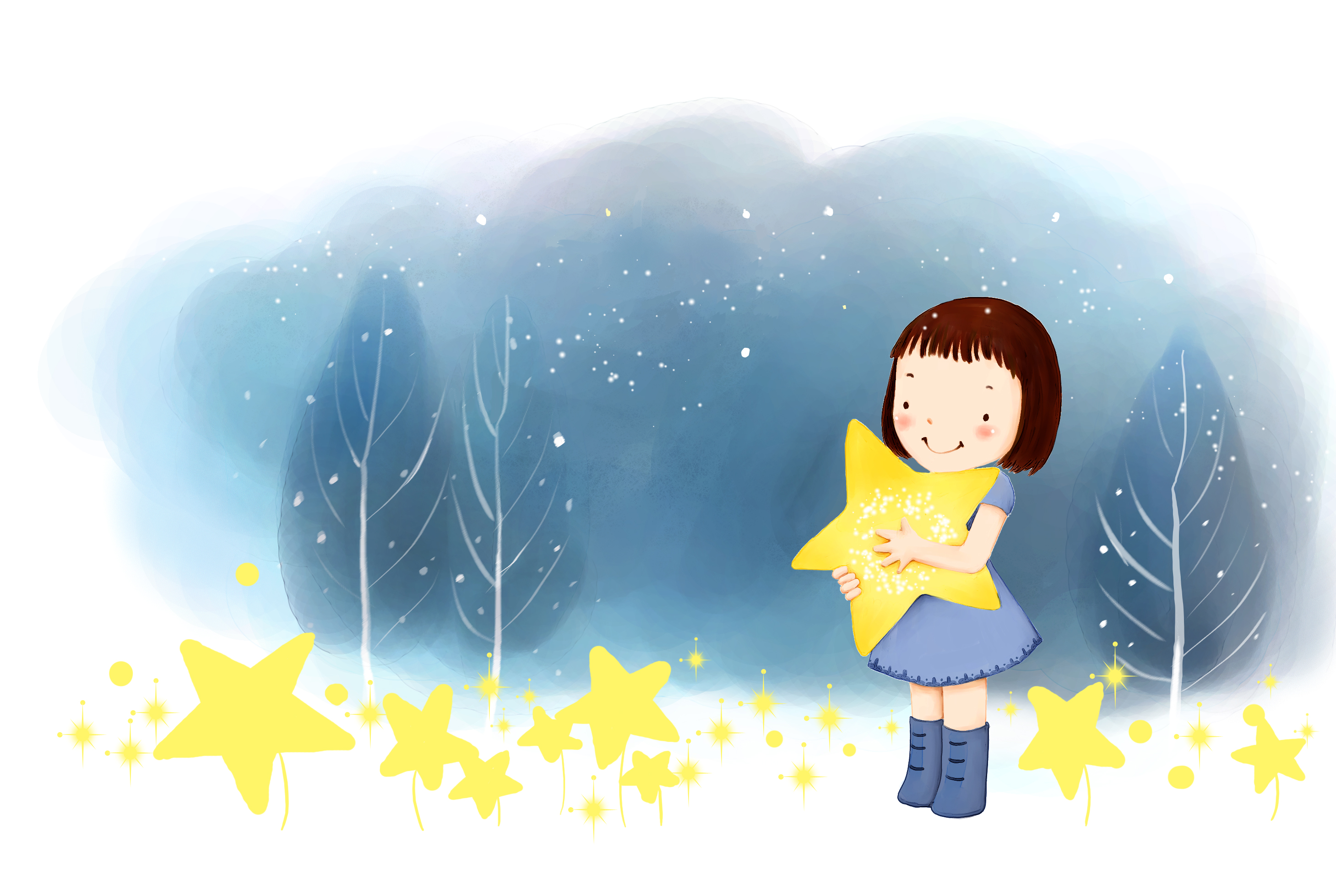 girl with stars 2918x1958