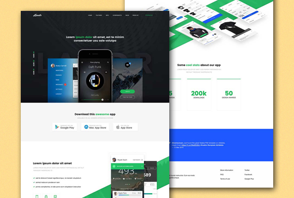 Download 15 Free Psd Landing Page Templates For Lasting Impression