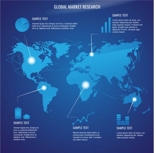 Free World Map Infographic Template